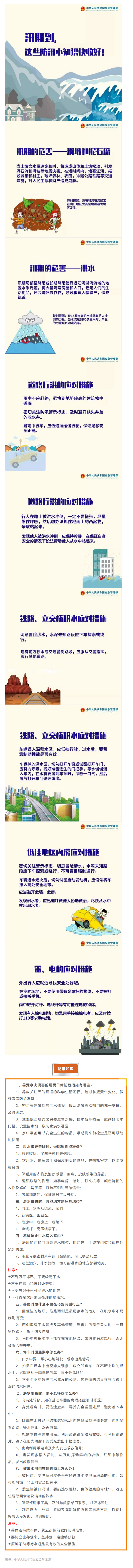 防災(zāi)減災(zāi) _ 汛期到，這些防汛小知識(shí)快收好！.png