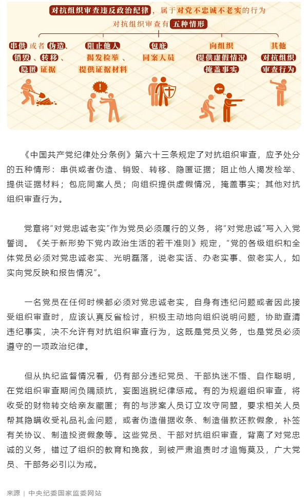 黨紀(jì)學(xué)習(xí)教育丨對抗組織審查行為的處分規(guī)定.png