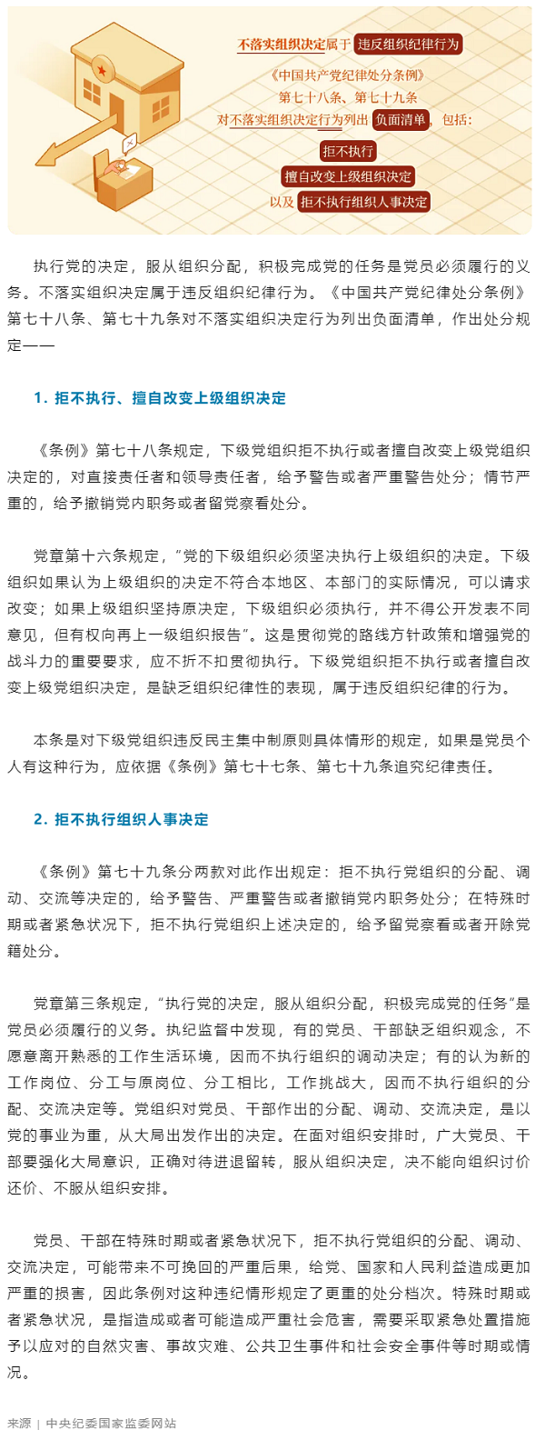 黨紀(jì)學(xué)習(xí)教育丨對(duì)不落實(shí)組織決定行為的處分規(guī)定.png